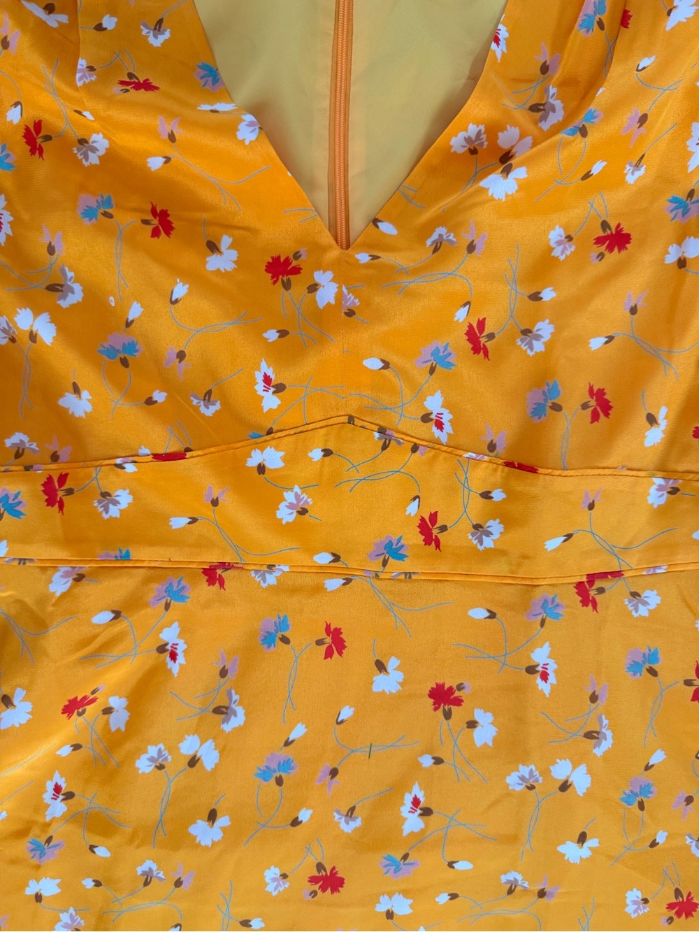 Madewell Yellow Floral Mini Dress - Picture 6 of 7